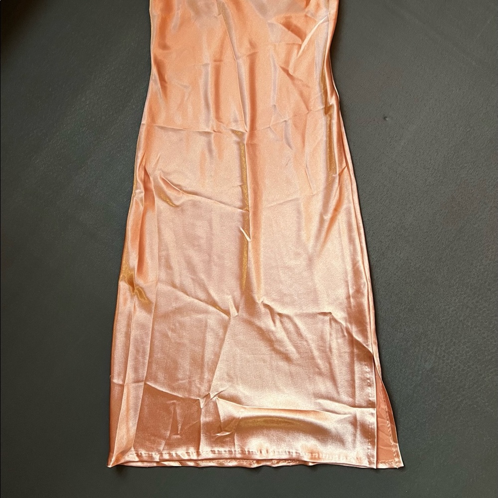 Lauren Conrad Millennial Pink Slip Dress M - Picture 2 of 7